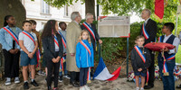 Photo commémorative du 78ème anniversaire du 8 mai 1945 à Asnières-sur-Seine