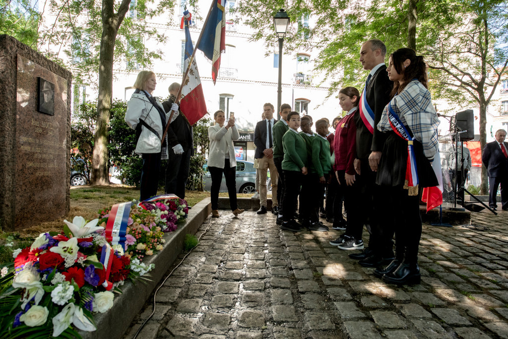 Photo commémorative du 78ème anniversaire du 8 mai 1945 à Asnières-sur-Seine