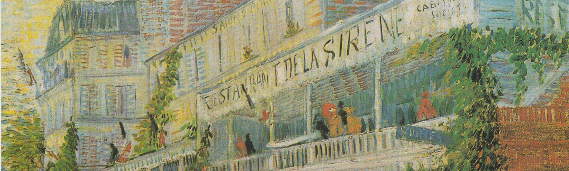 Vincent Van Gogh – Le Restaurant de la Sirène à Asnières en 1887 – huile sur toile – H. 54,0 ; L. 65,5 cm. Legs de Joseph Reinach, 1921