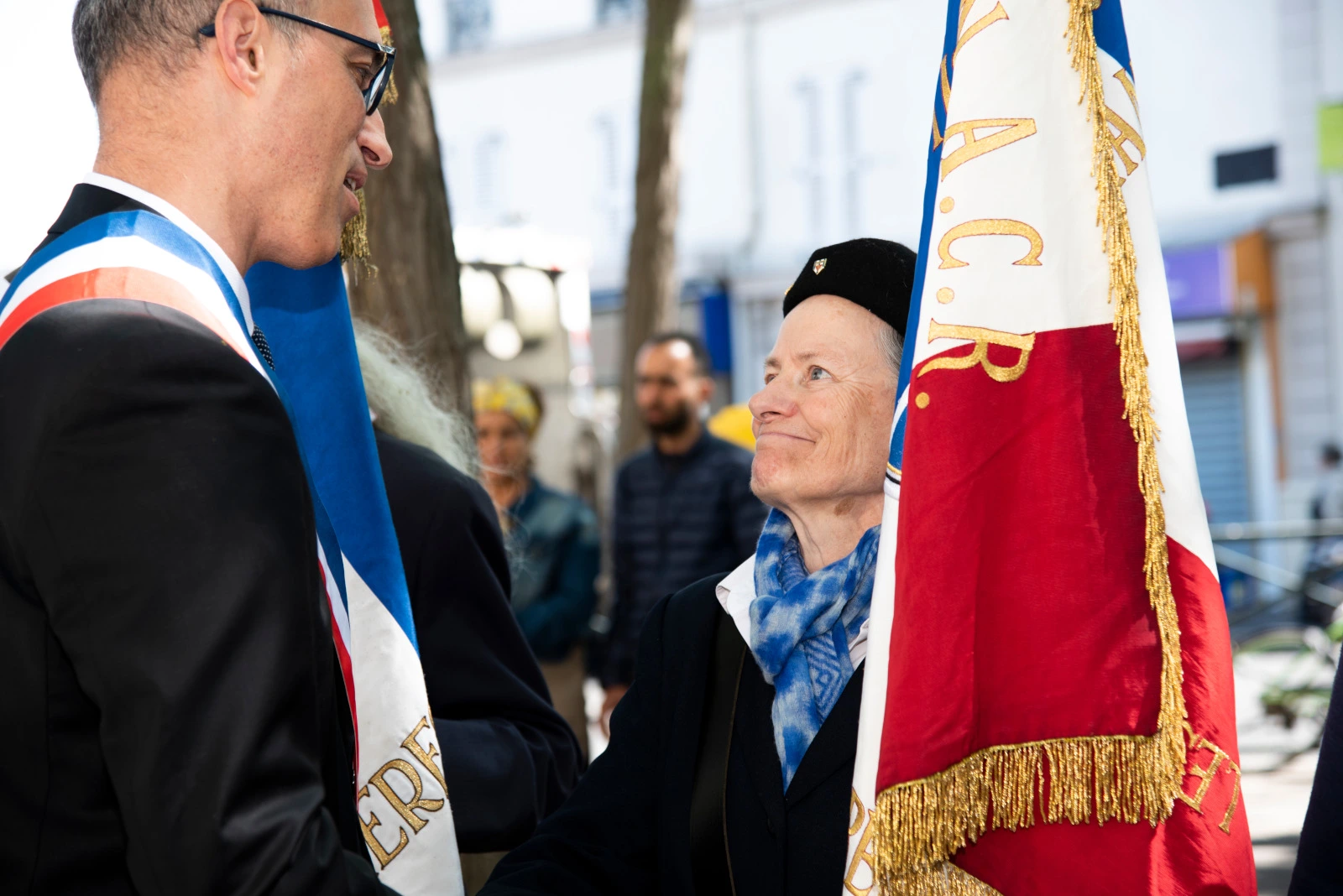 Photo commémorative du 78ème anniversaire du 8 mai 1945 à Asnières-sur-Seine