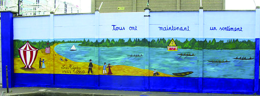 Une photo de la Fresque de la rue Pierre Boudou