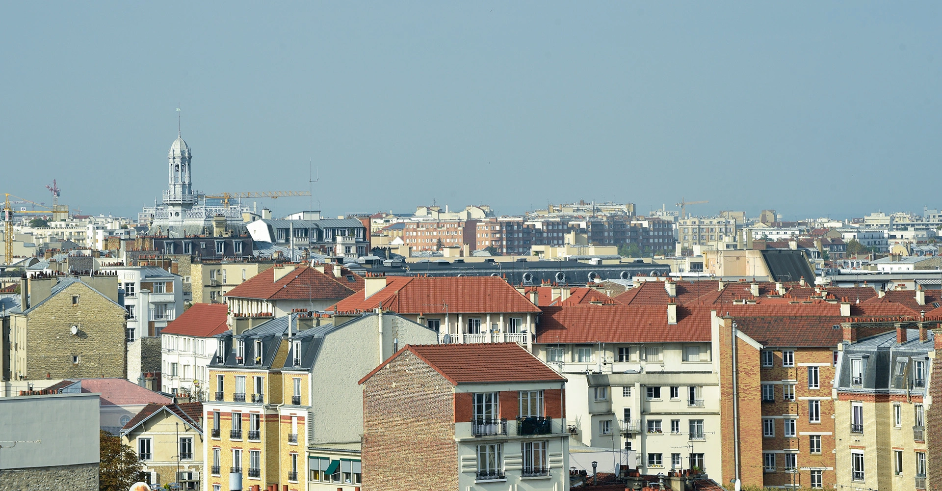 Visuel décoratif représentant une vue d'Asnières.