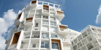 Visuel décoratif représentant des immeubles d'habitation à Asnières-sur-Seine.