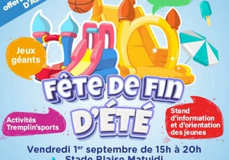 Un post instagrame sur la fête de fin d'été organisé le vendredi 1er septembre de 15h à 20h