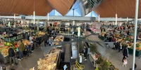 Visuel décoratif représentant une halle de marché à Asnières-sur-Seine.