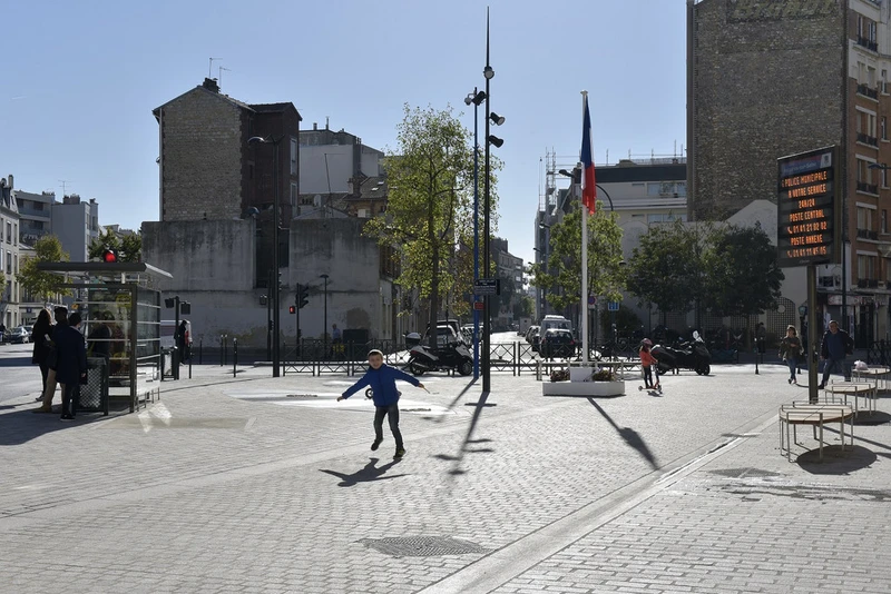 Photo de la place Beltrame à Asnières-sur-Seine