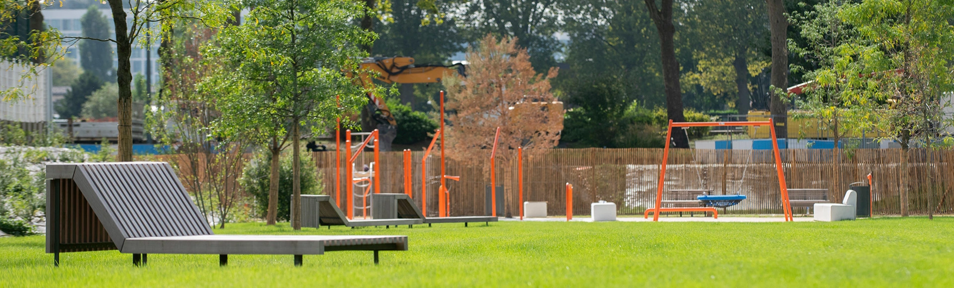Visuel décoratif représentant un parc d'Asnières-sur-Seine.
