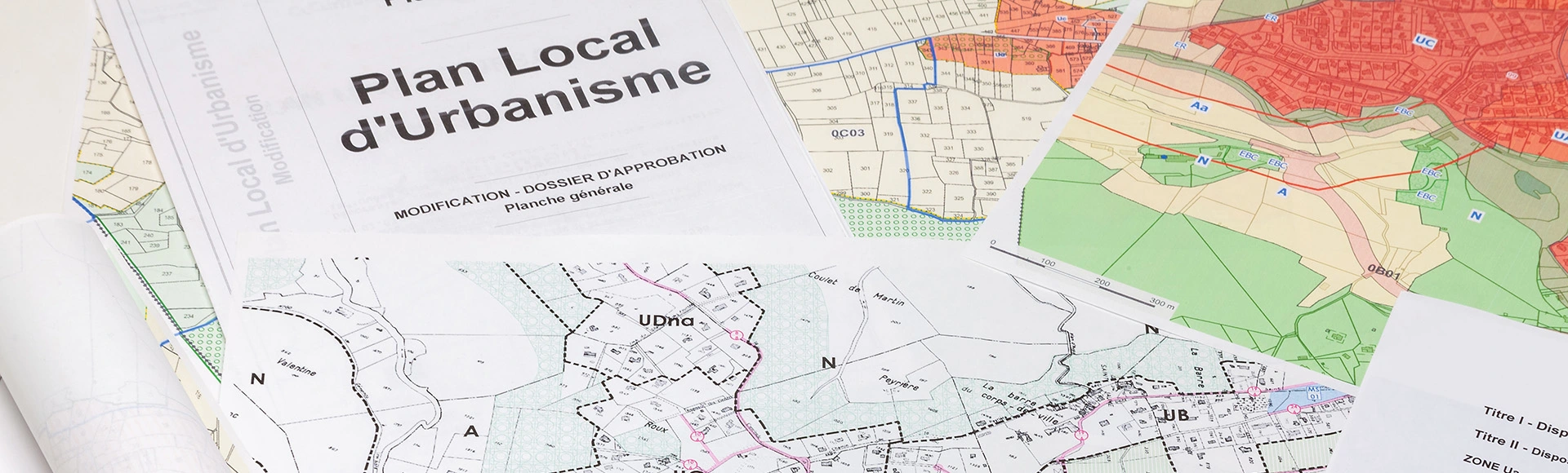 Visuel décoratif représentant le plu d'une commune.