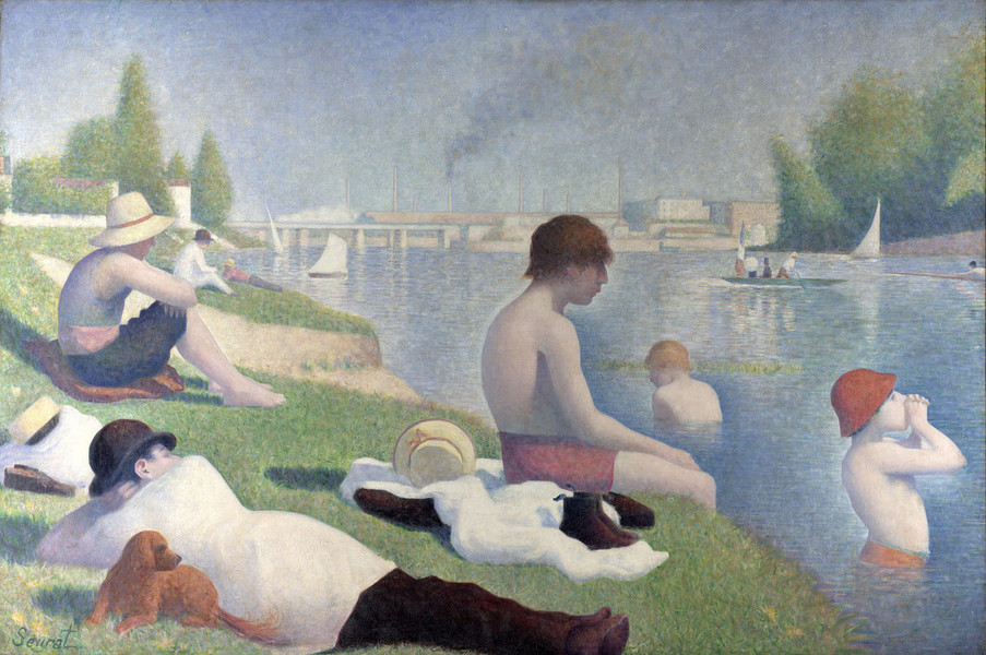 Georges Seurat: 1883-84 Une baignade à Asnières