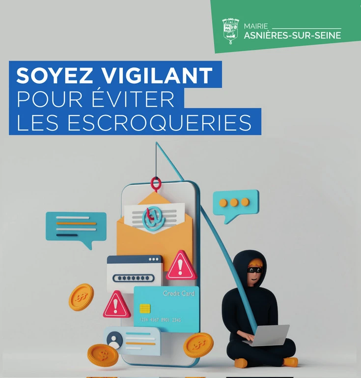 Une campagne de sensibilisation sur les escroqueries en ligne de la part de la Mairie d'Asnières-sur-Seine