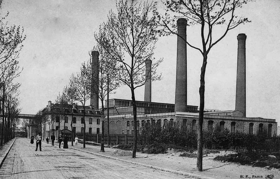 Une photo datant du 19ème siècle de la société anonyme « le Triphasé », fournisseur d’énergie aux sociétés d’éclairage