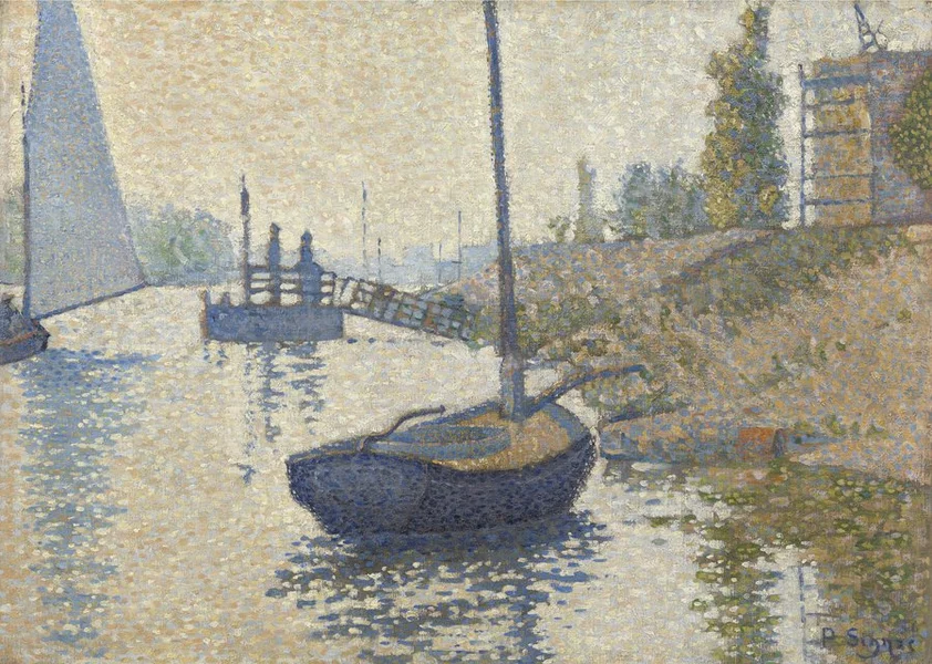 Ponton de la Félicité at Asnièresde Paul Signac