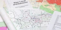 Visuel décoratif représentant le plu d'une commune.