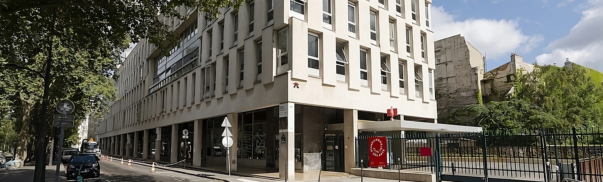 Visuel décoratif représentant la résidence d'artistes d'Asnières-sur-Seine.