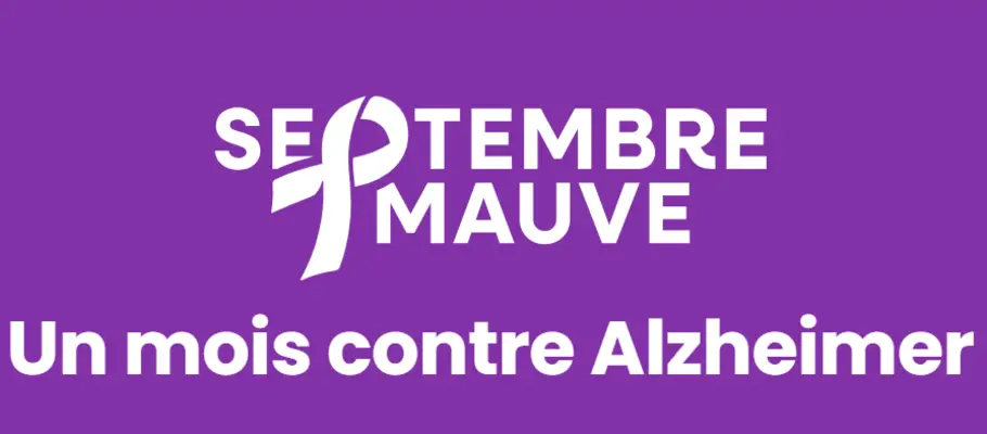 Visuel décoratif pour Septembre Mauve - un mois contre Alzheimer