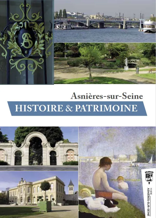 Une affiche sur l'histoire et le patrimoine d'Asnières sur Seine